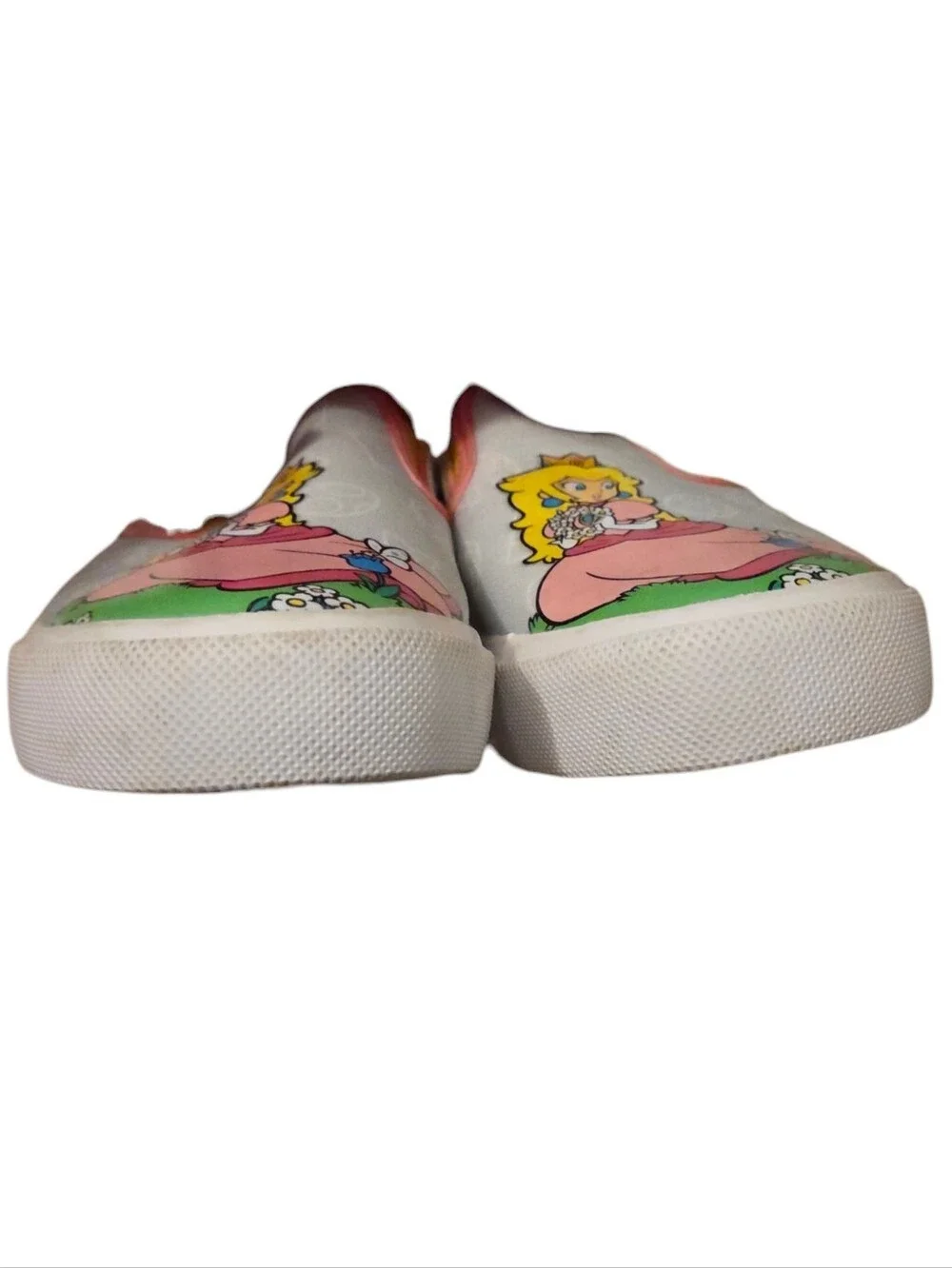 Princess Peach Low Top Slip On Shoes